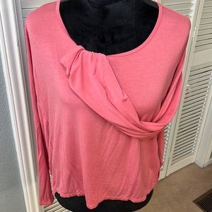 Coral Zyia opened back shirt